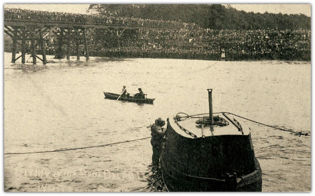 Diver in the River Ribble Circa 1910