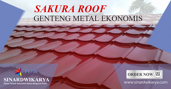  Atap  Genteng Metal Sakura  Roof  Rangka Atap  Baja Ringan 