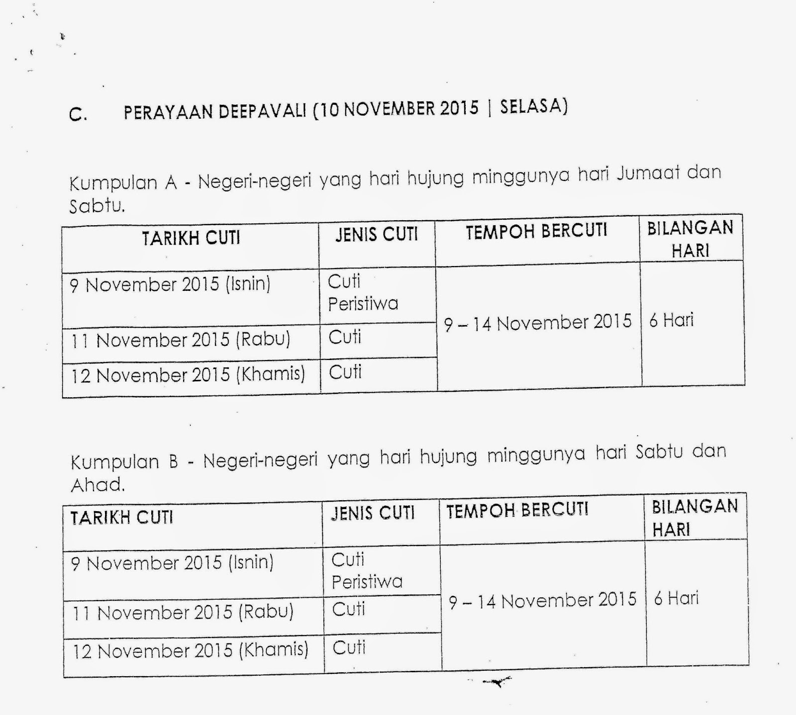 Surat Rasmi Permohonan Cuti Perayaan - Surasm