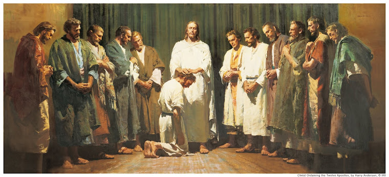 Christ ordaining the 12 apostles