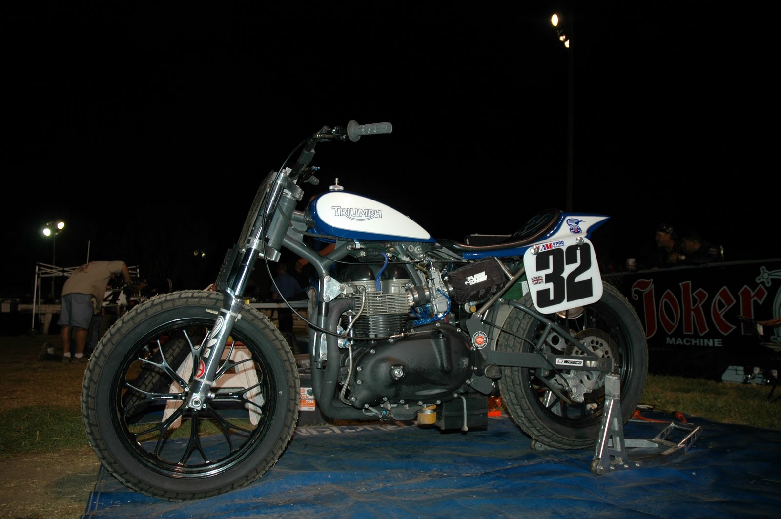 sideblog  Triumph Factory Flat Track team