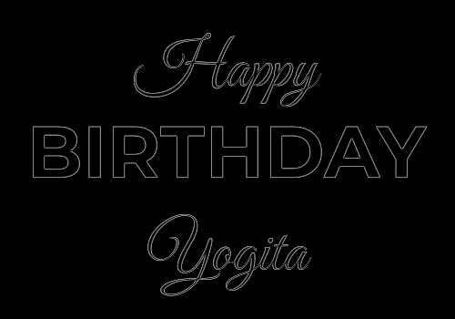 Happy Birthday Yogita (Animated GIF)
