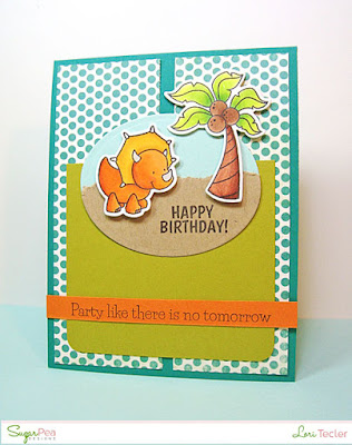 Party Like There's No Tomorrow card-designed by Lori Tecler/Inking Aloud-stamps from SugarPea Designs