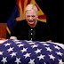 John McCain's wife kisses his casket while his daughter cries over it at his memorial service (photos)