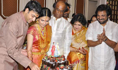 Superstar Rajinikanth's younger daughter Soundarya has got engaged to Ashwin Ramkumar