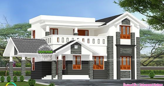 244 square yard modern  4  bedroom  home  Kerala  home  design  