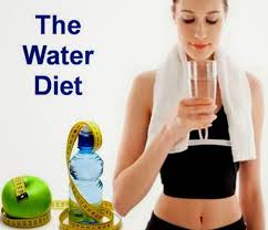 Diet dengan air putih, sayur dan buah