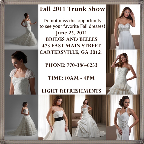 Blog Fall 2011 Trunk  Show  Brides and Belles in 