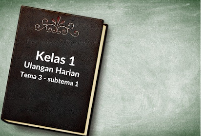 Soal Ulangan Harian Kelas 1 Tema 3 Subtema 1