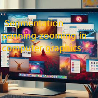 Segmentation panning zooming in computer graphics
