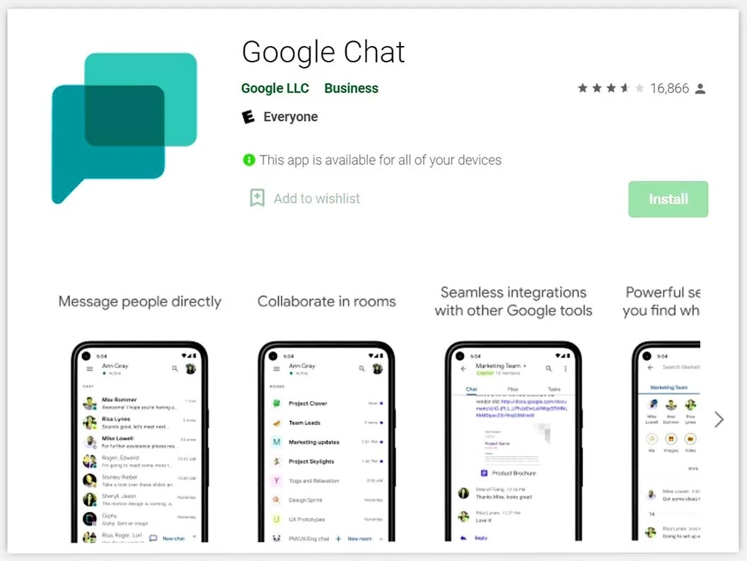 Google Chat app