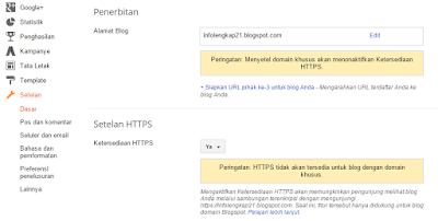 Bagaimana Menggunakan HTTPS di Blogspot ?