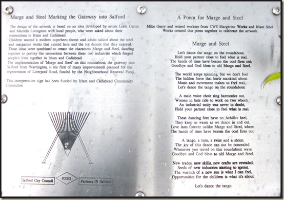Marge and Steel - the plaque