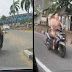 Wow!!! Gadis cantik ini naik motor telanjang! Langsung viral!!