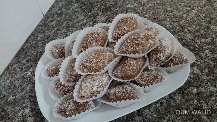 مطبخ ام وليد حلوى بالكاكاو و جوز الهند Gateau Sec Oum Walid 18 وصفات وصفات حلوة و مالحة