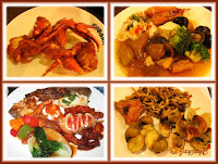 Photo collage of assorted food fare at Shogun Restaurant, 1 Utama