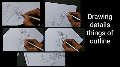 How to draw landscape drawing, landscape drawing with pencil, easy drawing tutorial for landscape drawing, landscape drawing, best landscape drawing with pencil, pencil drawing, how to draw landscape 