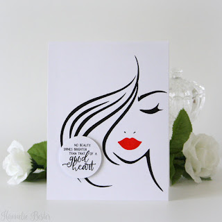 Stencil art - Clean and simple handmade card
