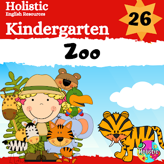 ZOO or Jungle unit  for Kindergarten English Language Learners