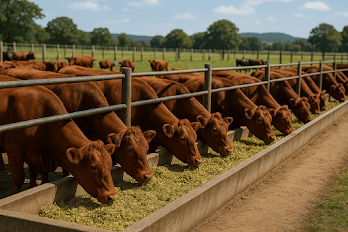 feeding of beef cattle