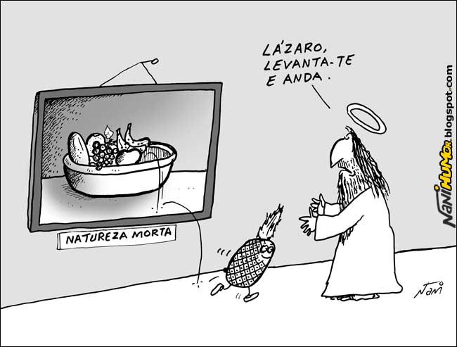 O Humor das Coisas (pedra, cofrinho e quadro)