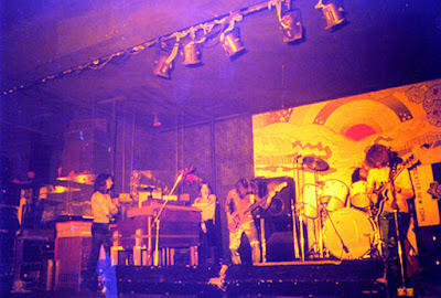 The band Rondo on stage at The Rising Sun rock club