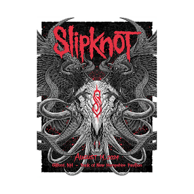 Slipknot 2024 tour artwork for Gilford, NH