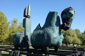 horse sculpture bronze equine art Lucca Italy