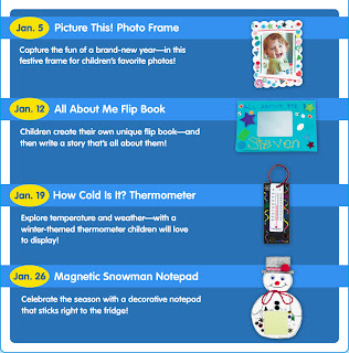 Magnetic Snowman Notepad Craft for Kids at Lakeshore Learning on January 26th