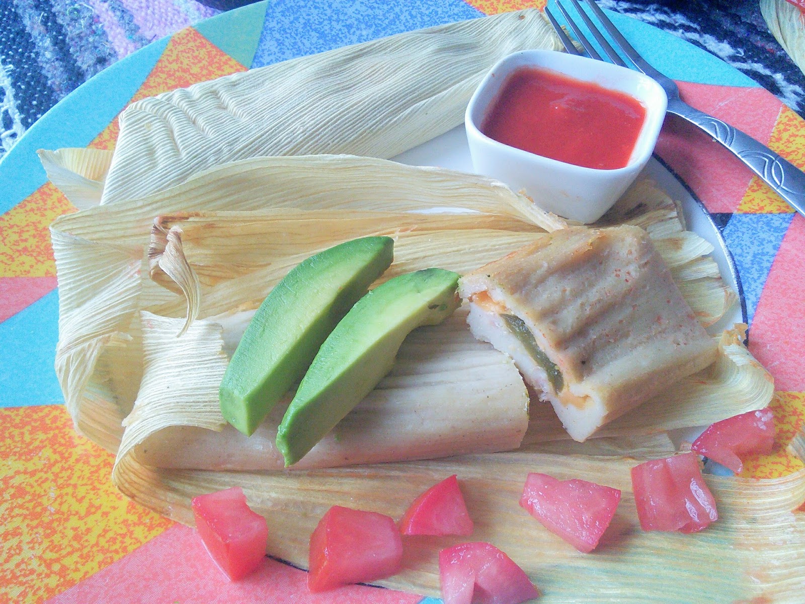 I love cooking tamales in the slow cooker as it is so easy