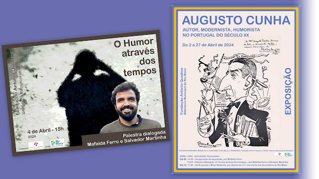 Cartaz alusivo à Homenagem a Augusto Cunha.
