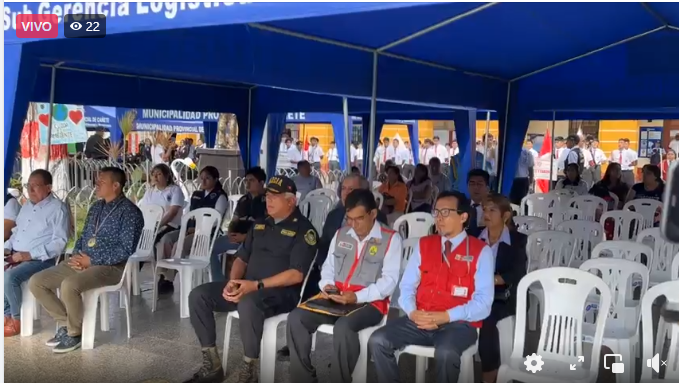 Alcalde provincial de cañete participa de la juramentación de brigadieres generales y policías escolares 