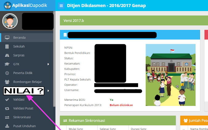 SOLUSI NILAI RAPOR TIDAK MUNCUL DI DAPODIK 2017C
