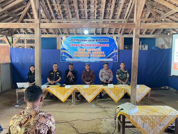 Polsek Slahung Gelar Penyuluhan Desa Bersinar di Tugurejo, Perangi Narkoba Hingga Tingkat Dukuh