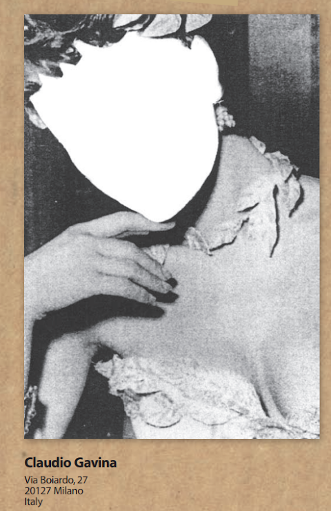 [mailart stigma archive] #7 Claudio Gavina, paper collage, Italy
