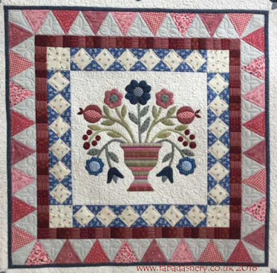 Porcelain Petals quilt , made by Alyson Wells,  quilted by Frances Meredith, Fabadashery Longarm Quilting