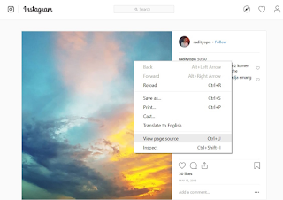 Cara Simpan Foto Dari Instagram ke komputer Tanpa Aplikasi Tambahan