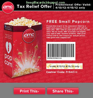 Free Printable AMC Coupons