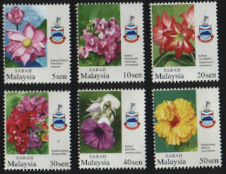 Sabah Garden Flowers Stamps