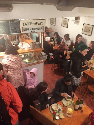 Vegan London Dinner Crowd at Food for Thought