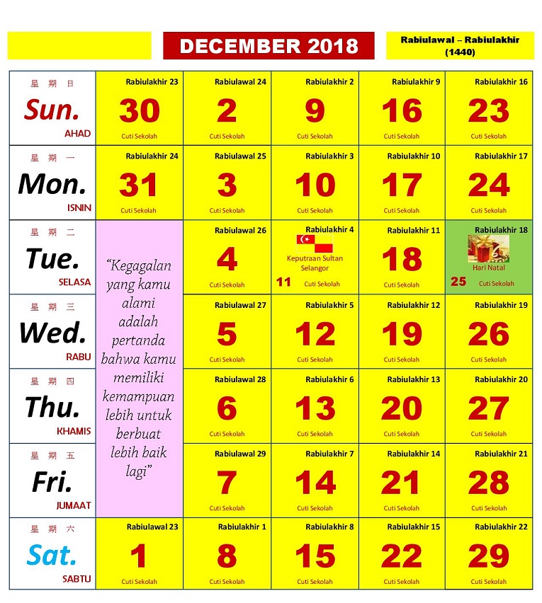 Kalendar Kuda 2018 Malaysia