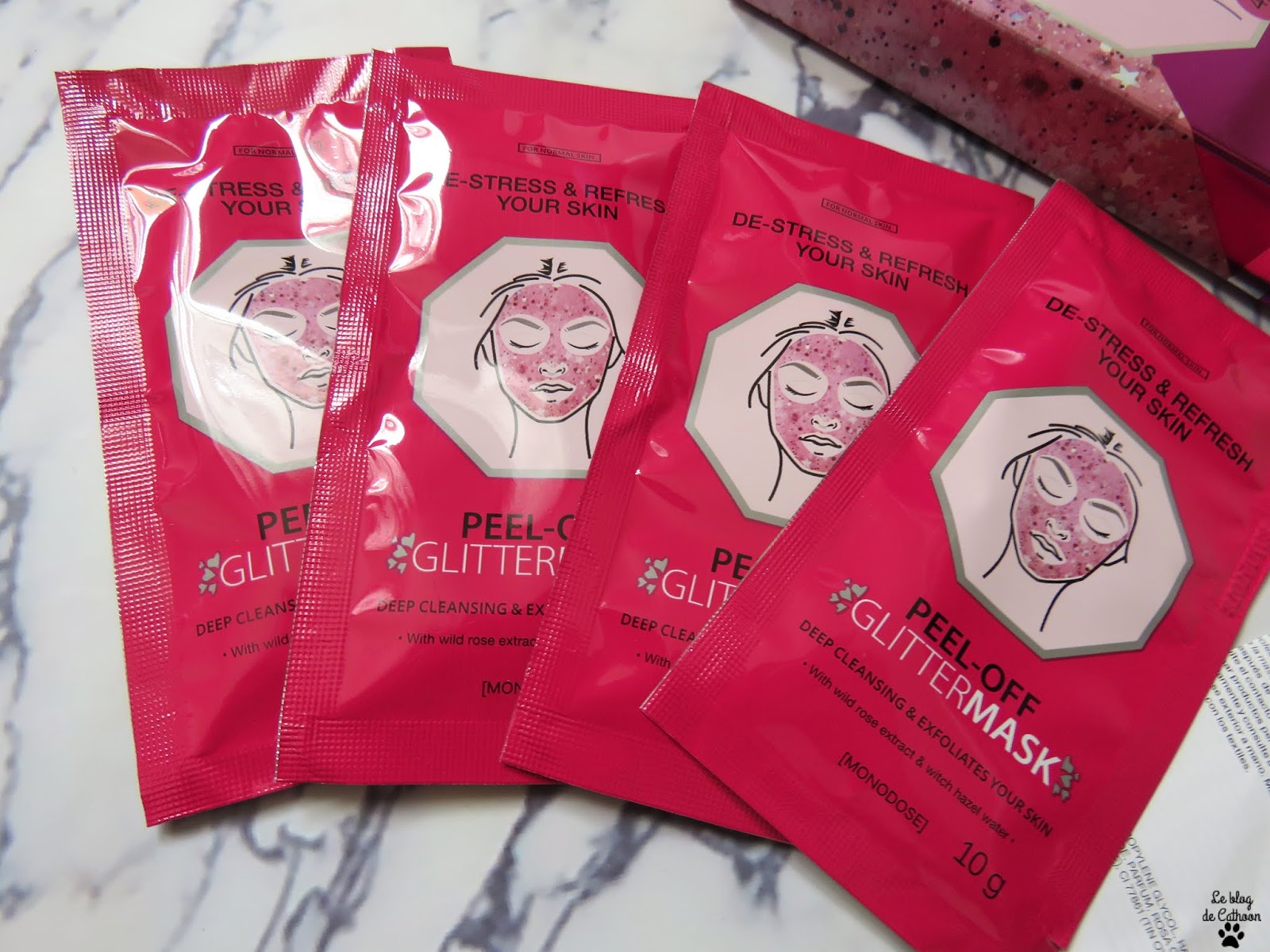 Peel-off Glitter Mask - Action