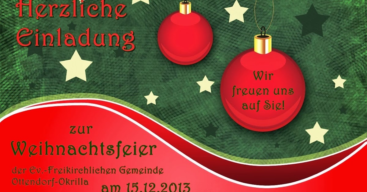 Einladung Weihnachtsfeier kostenlos zum ausdrucken  - einladung zur weihnachtsfeier vorlage kostenlos