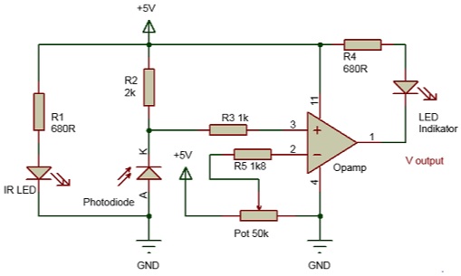 Photodiode sensitivity setting circuit
