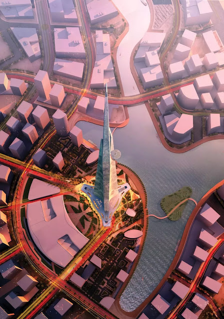 Kingdom Tower, Jeddah, Arab Saudi