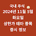 11월 5일 주식 시장 상승 정보 리튬, 전고체 등