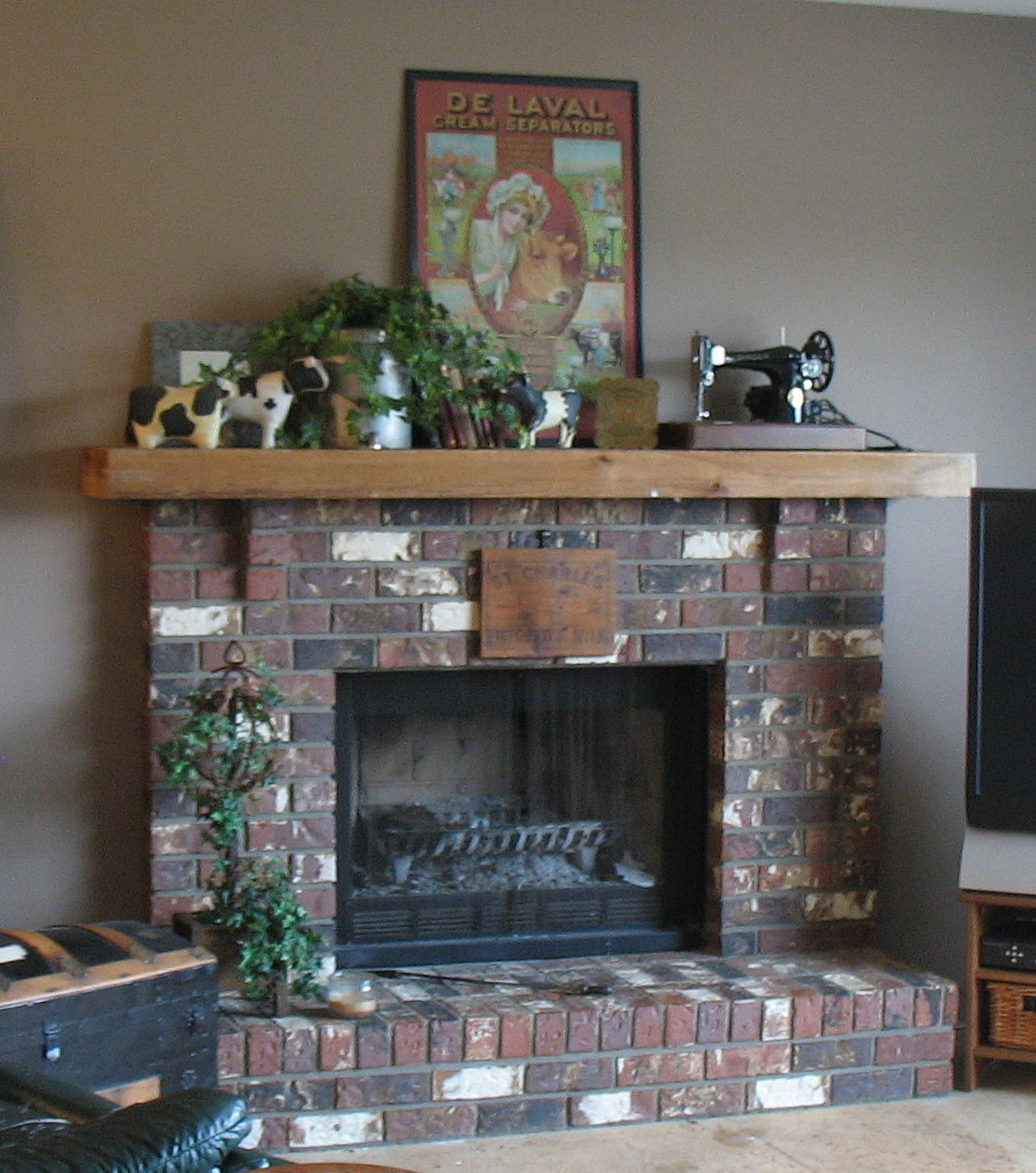 Creating an old world cultured stone fireplace, without ...