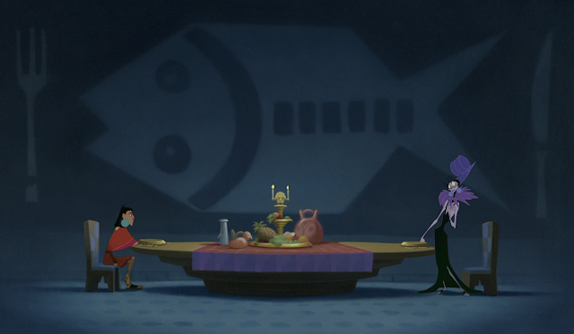 Kuzco and Yzma Dinner Scene Emperor's New Groove Disney