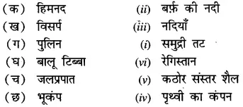 Solutions Class 7 हमारा पर्यावरण Chapter-3 (हमारी बदलती पृथ्वी)