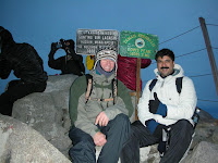 Guy and Hoshang back on the summit at 6am